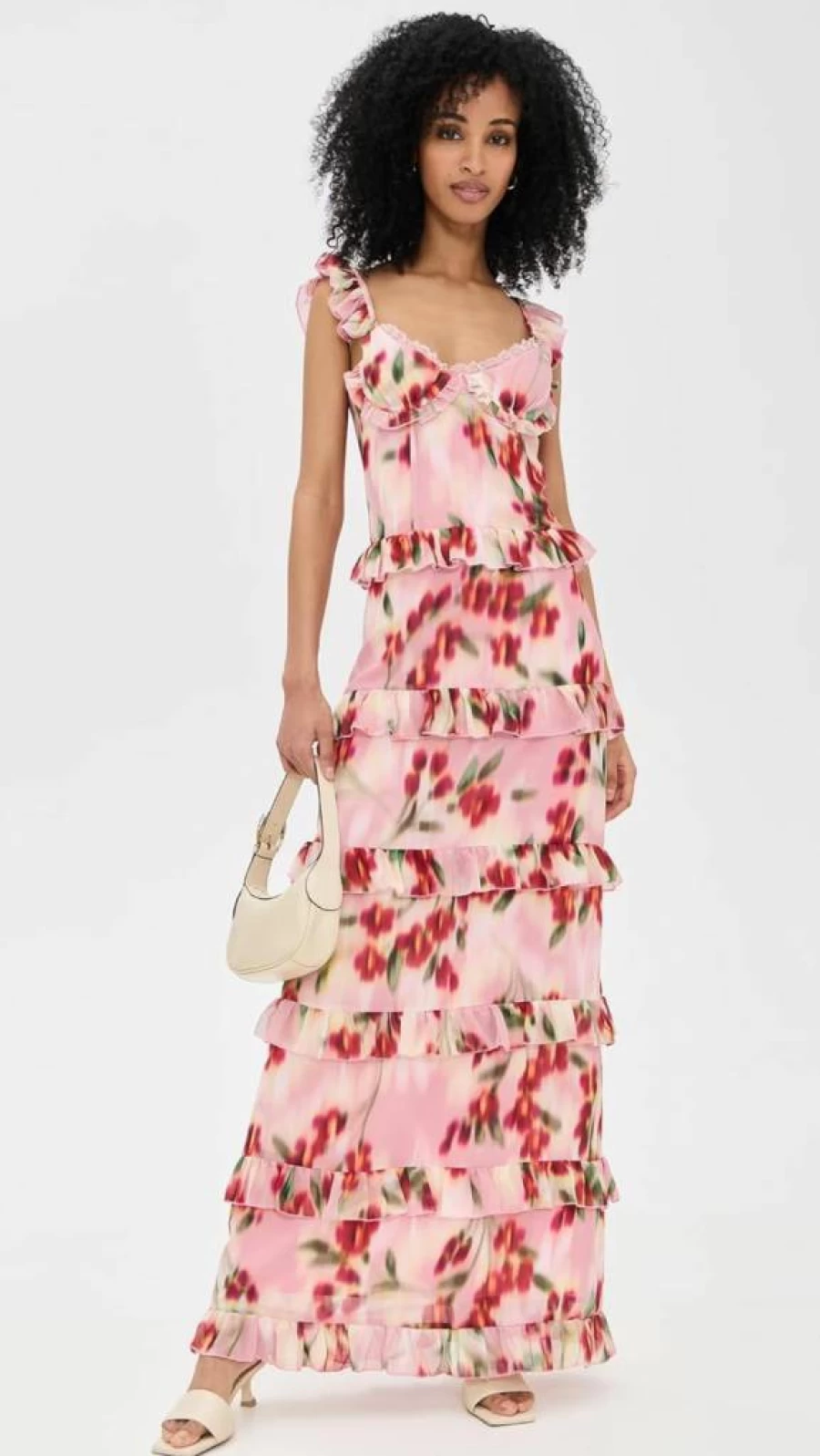 Runaway the Label Women's Melvina Maxi Dress - Elegant Long Flowy Summer Dress