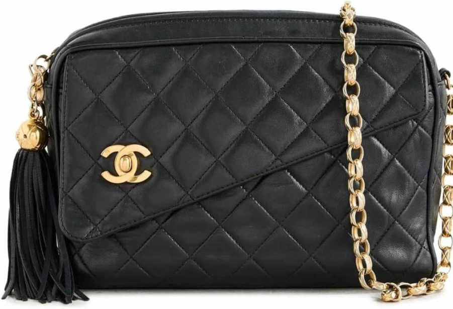 Chanel Pre-Owned Quilted Lambskin Camera Bag Women's Vintage Bijoux Crossbody