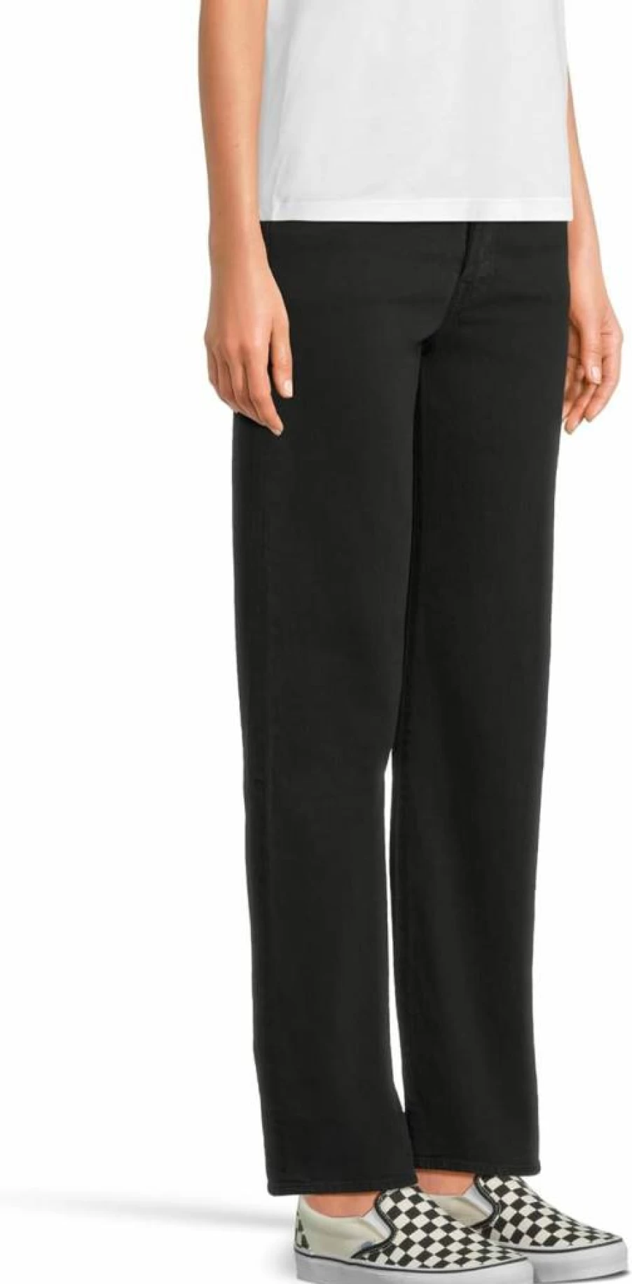 Levi's Women's High-Rise Straight-Leg Full-Length Jeans - Classic Blue Denim Pants
