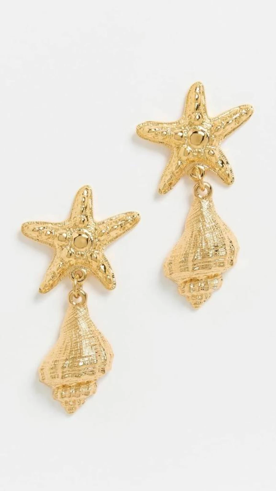 MAYAMAR Women's Starfish Seashell Earrings - Handmade Beach Jewelry for Women - Boho Chic Dangle Earrings - Perfect Gift for Summer
