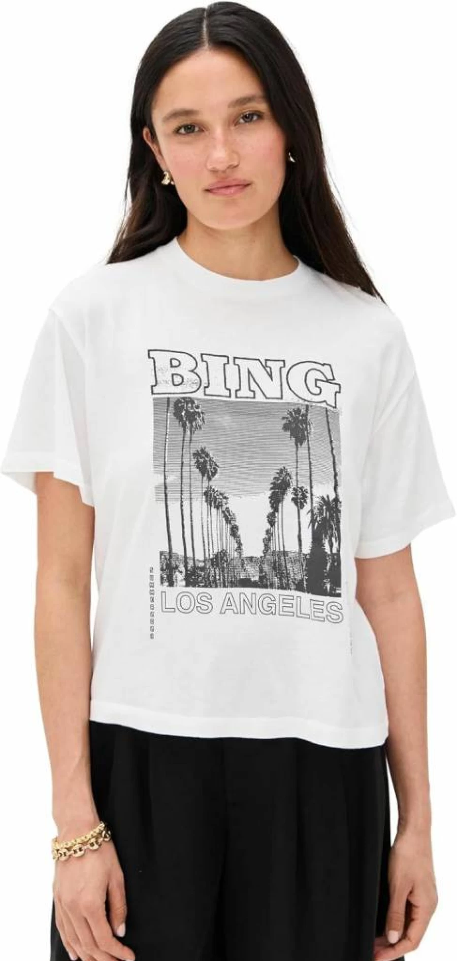 ANINE BING Women's Louis Bing Tour T-Shirt | Casual Comfort Tee