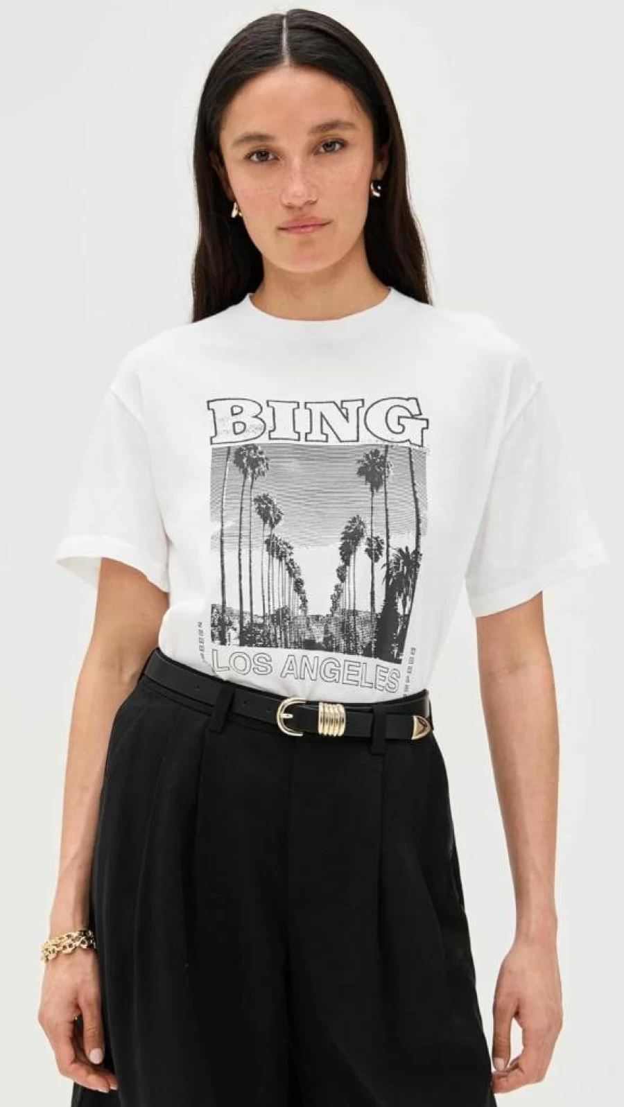 ANINE BING Women's Louis Bing Tour T-Shirt | Casual Comfort Tee