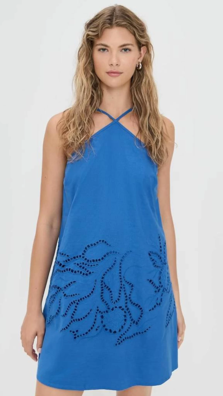 MINKPINK Women's Darla Embroidered Mini Dress - Floral Lace Summer Boho Chic Style
