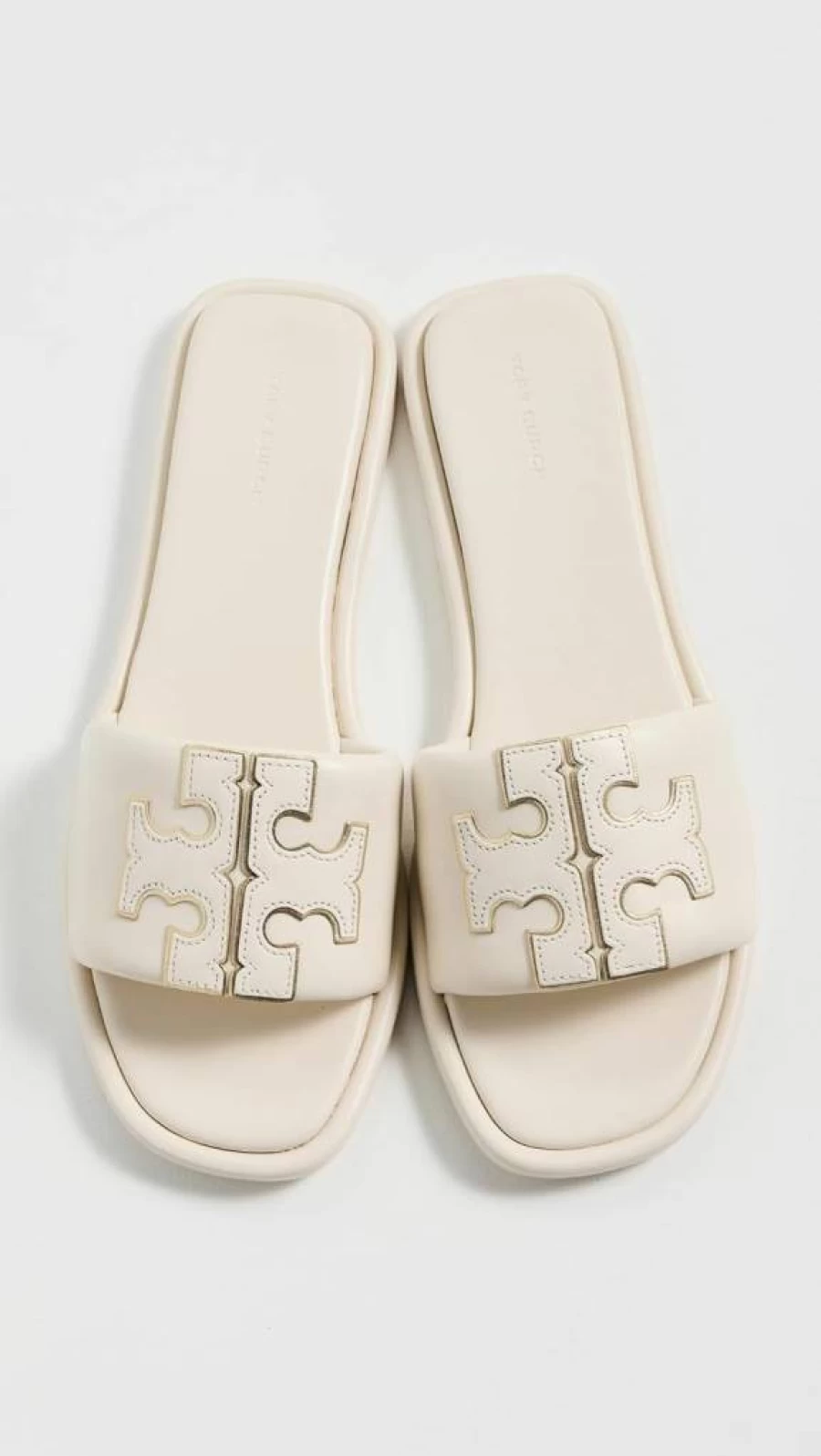 Tory Burch Women's Double T Logo Slide Sandals - Comfortable Sporty Slides for Women