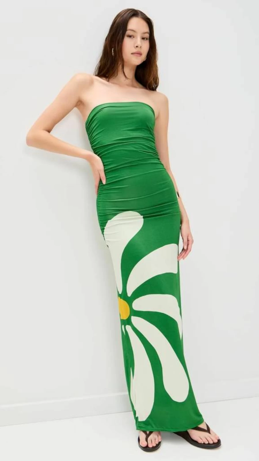 Cala de la Cruz Women's Daphne Dress - Elegant Flowy Summer Maxi Dress with Bohemian Style