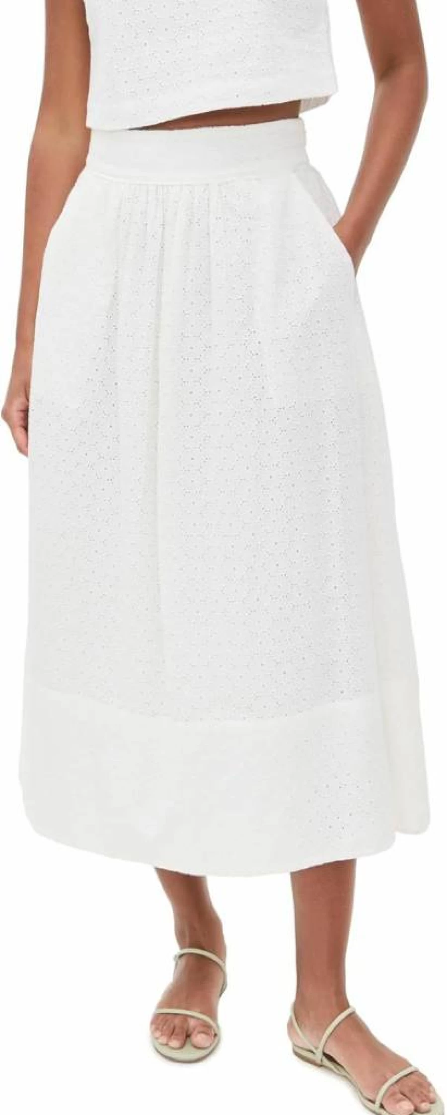 PAIGE Women's OJAI Denim Skirt - High-Waisted A-Line Vintage Wash Skirt for Women