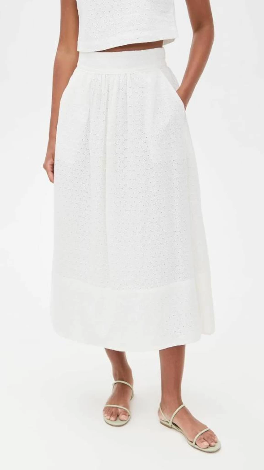 PAIGE Women's OJAI Denim Skirt - High-Waisted A-Line Vintage Wash Skirt for Women