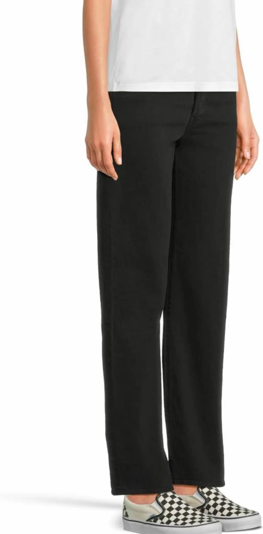 Levi's Women's High-Rise Straight Leg Ribcage Full Length Jeans - Classic Blue Denim Pants