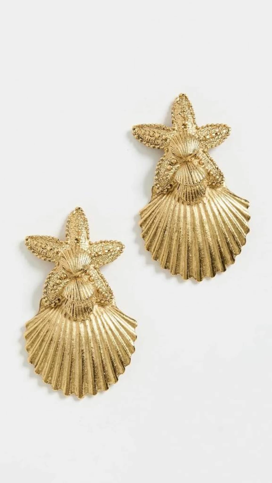 Elizabeth Cole Women's Shelma Elegant Hoop Earrings – Gold-Tone Dangle Earrings for Women