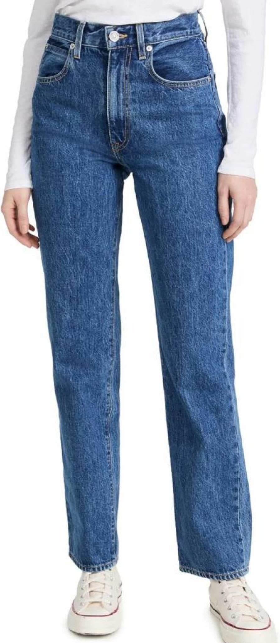 SLVRLAKE Women's London Sweet Memory High-Rise Slim Fit Jeans for Women