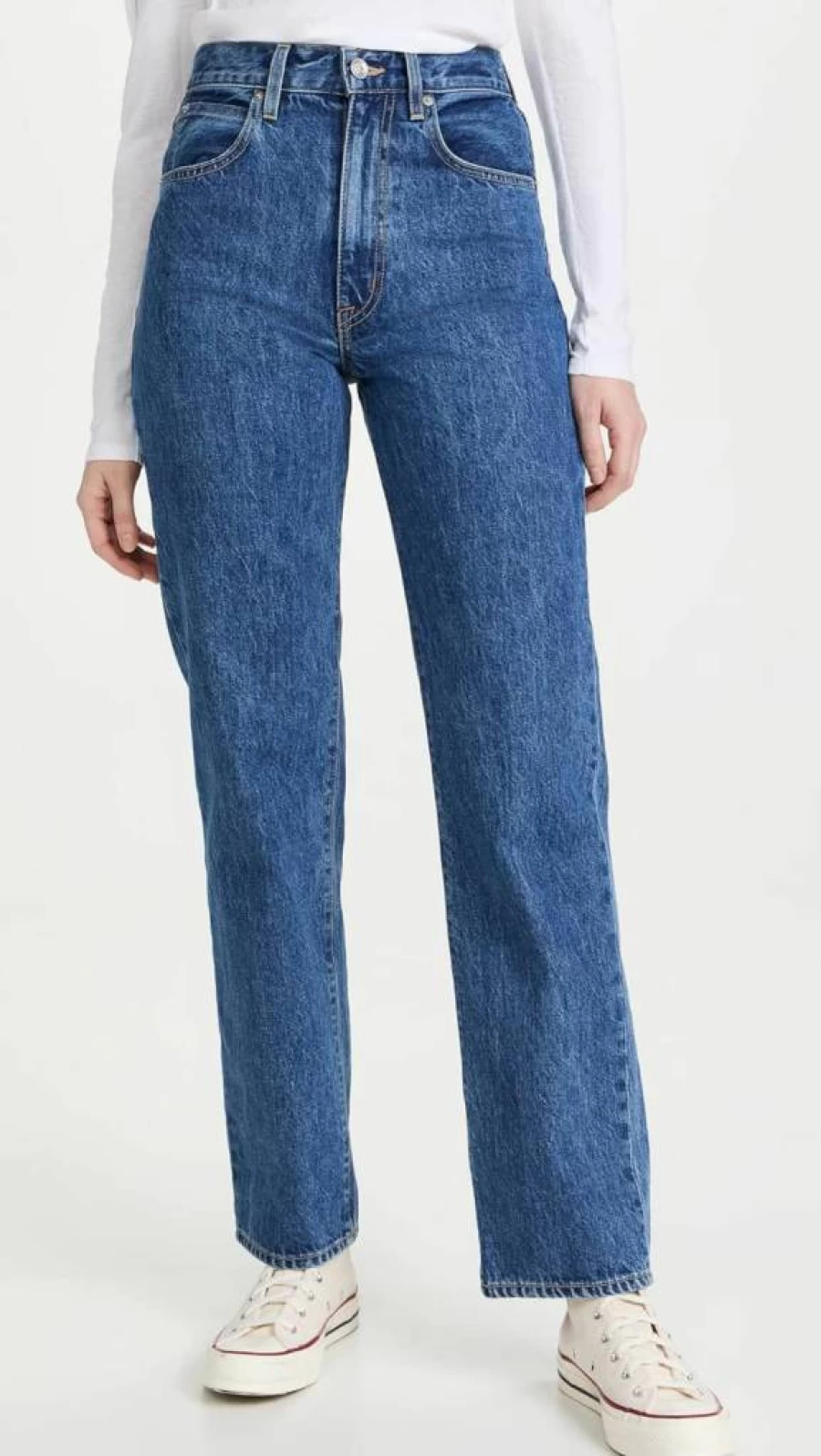 SLVRLAKE Women's London Sweet Memory High-Rise Slim Fit Jeans for Women