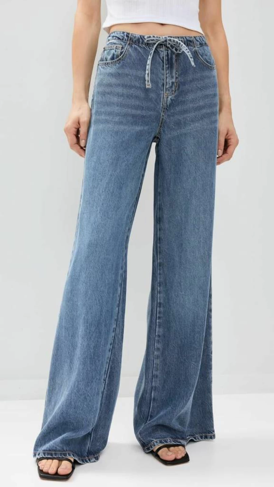 Splendid Women's Relaxed Fit Denim Lounge Pants - Comfortable Casual Stretch Jeans