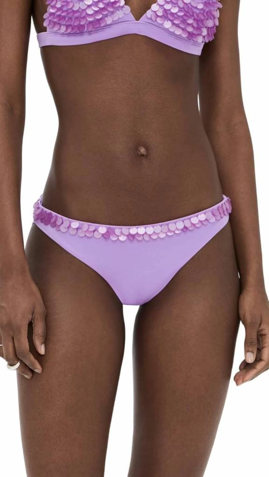 AGUA BENDITA Women's Lola Nacar Bikini Bottoms - High-Waisted Swimwear - Luxury Designer Swim Bottom