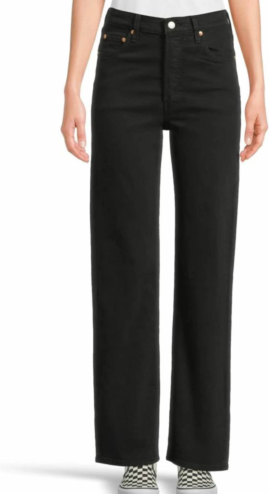 Levi's Women's High-Rise Straight Leg Jeans - Classic Full Length Denim Pants for Women