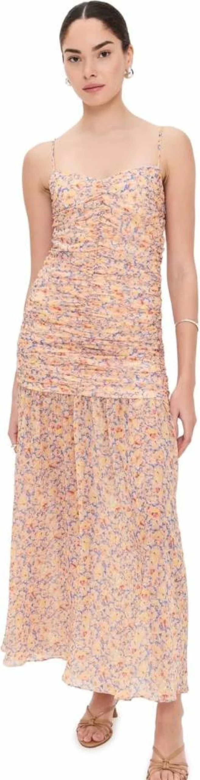 Kika Vargas Women's Pamela Floral Sundress in Yellow for Garden Parties