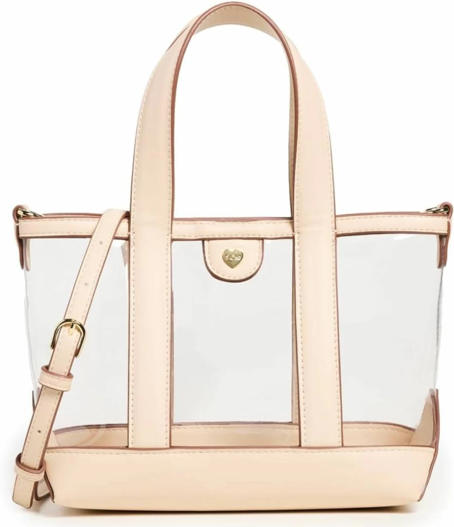 Stoney Clover Lane Women's Transparent Mini Tote Bag - Clear PVC Shoulder Bag for Women