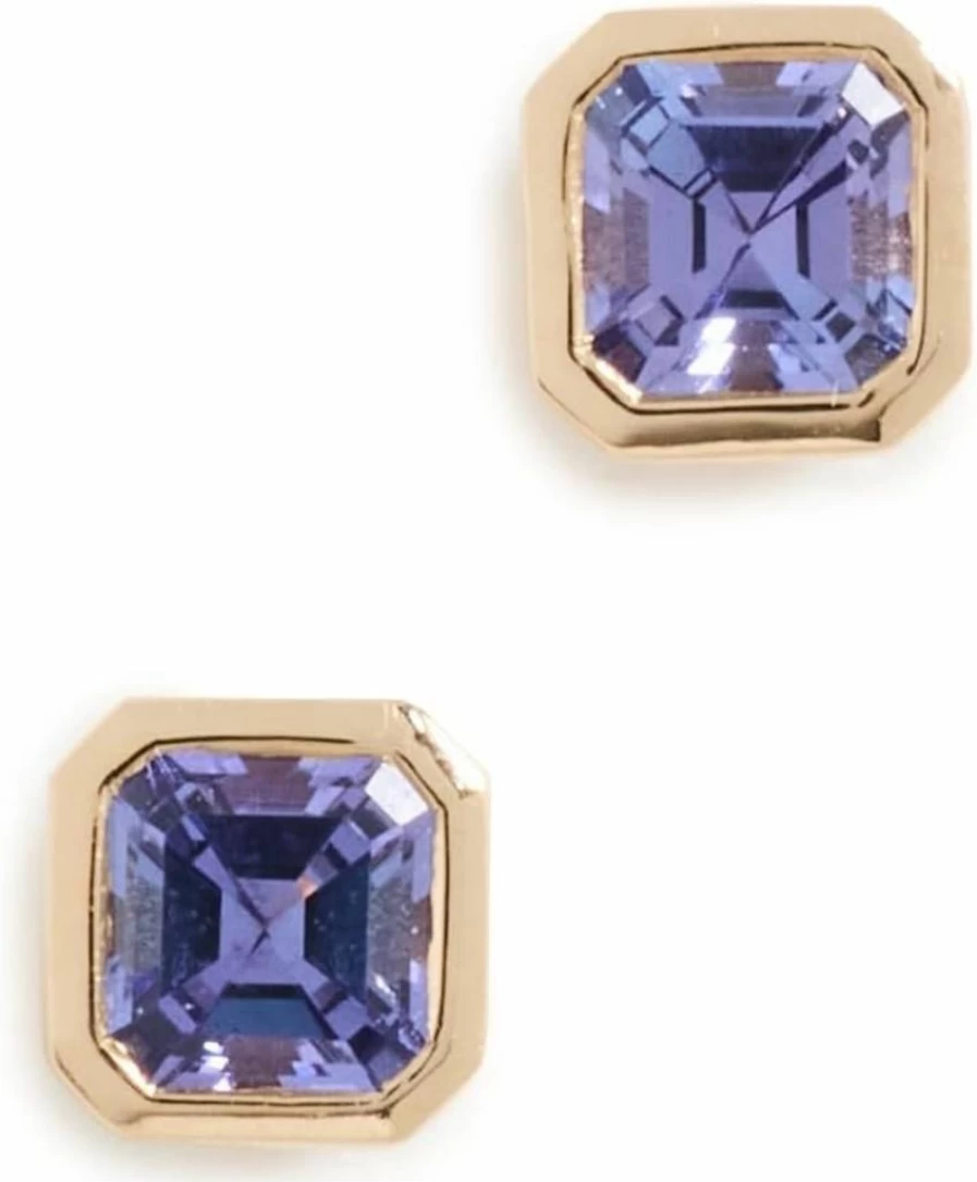 Ariel Gordon Jewelry Petite Asscher Cut Diamond Stud Earrings for Women