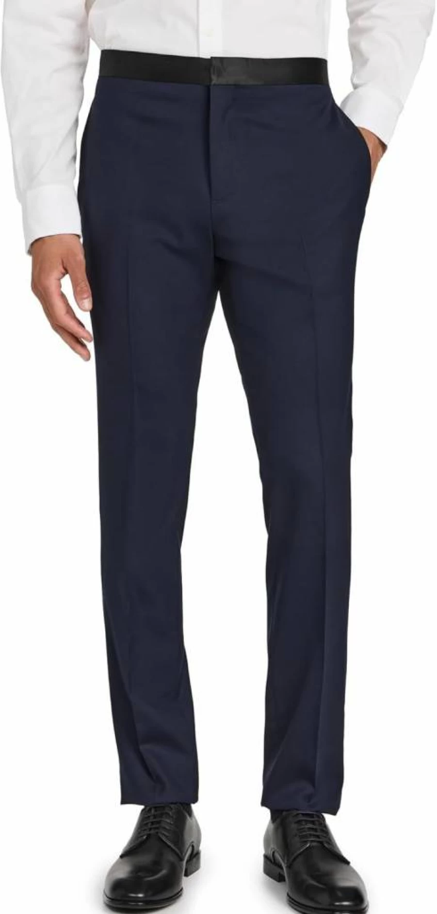 Theory Men's Mayer Formal Tuxedo Pants - Slim Fit Suit Dress Pants for Weddings & Business