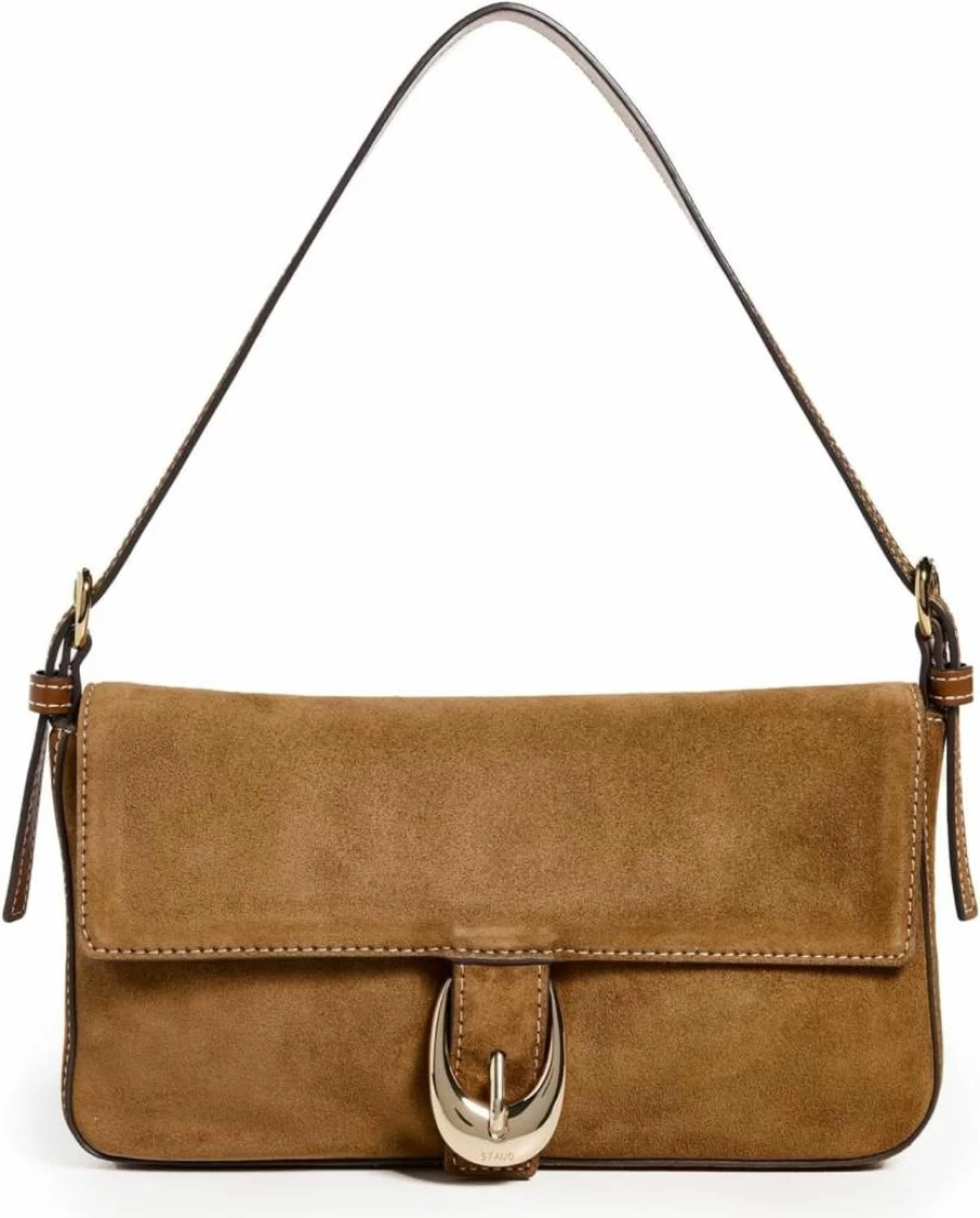 STAUD Harlow Leather Shoulder Bag for Women - Stylish Crossbody Purse