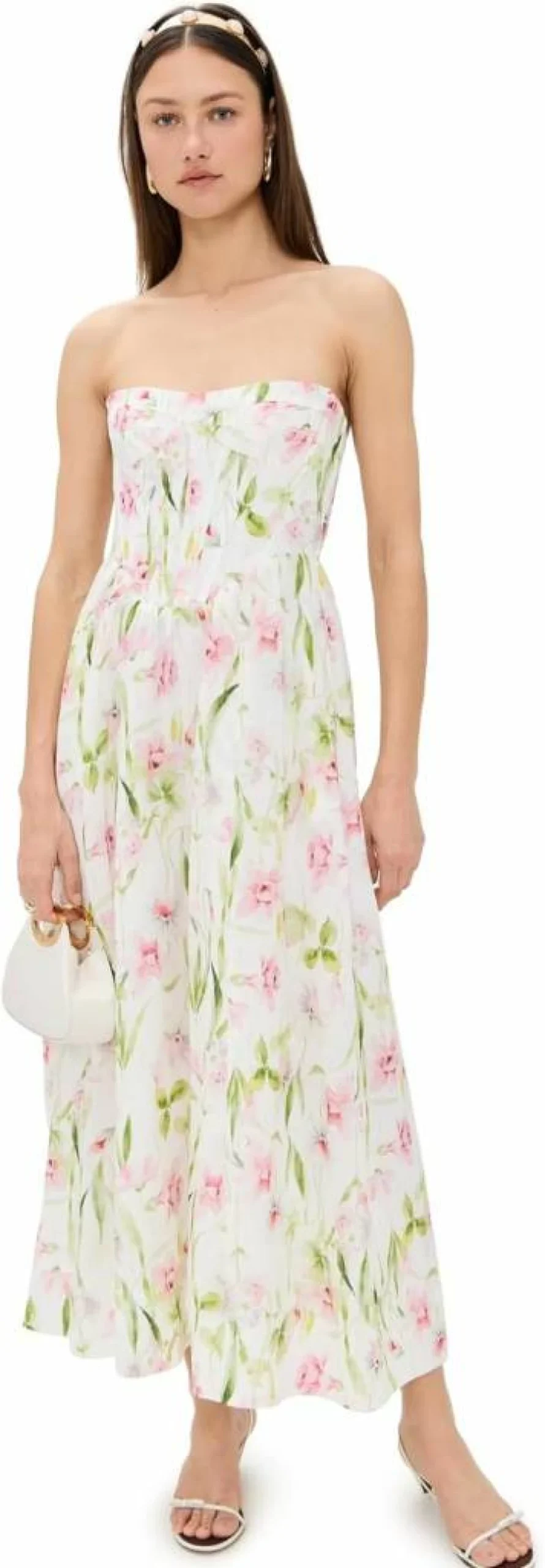 Bardot Lola Corset Midi Dress for Women - Elegant Bodycon Style