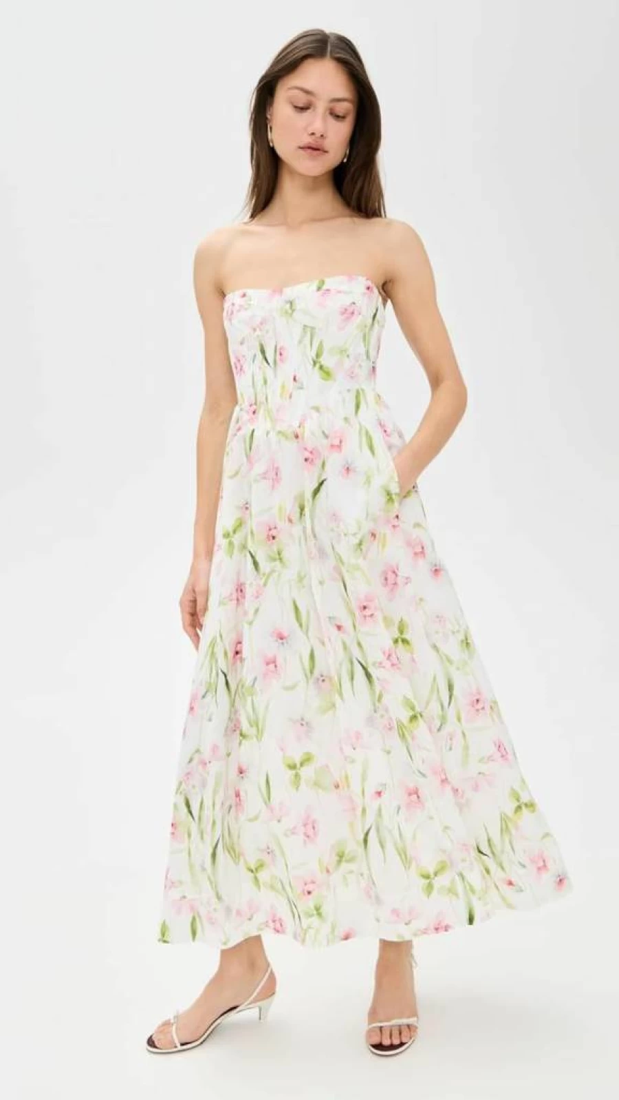 Bardot Lola Corset Midi Dress for Women - Elegant Bodycon Style